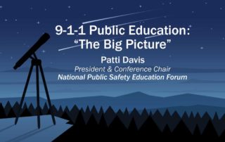 9-1-1 Public Education: The Big Picture
