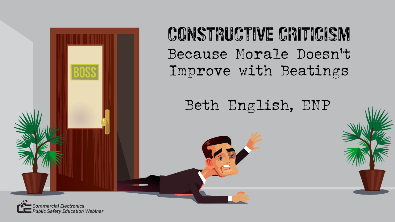 Constructive Criticism: Because Morale Doesn't Improve with Beatings